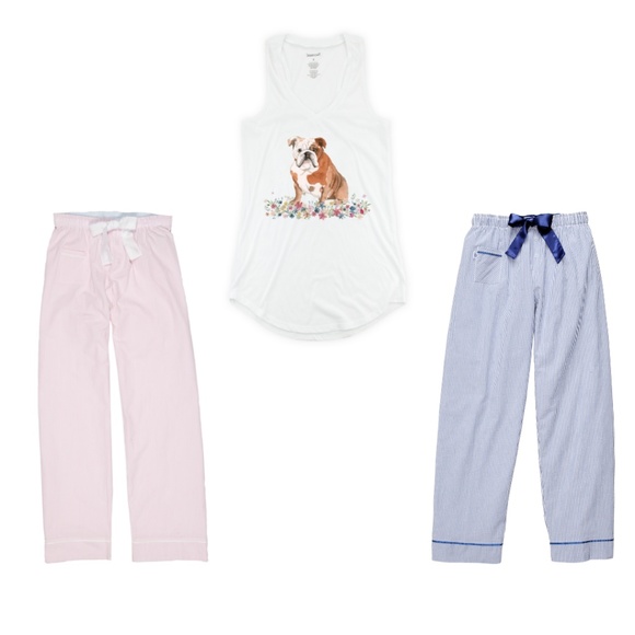 Seer Sucker PJ Pant - Blue Stripe - Picture 3 of 5